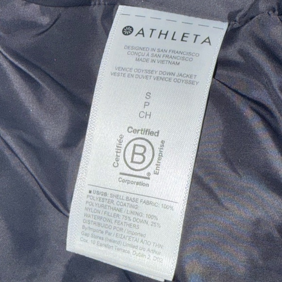 Athleta Black Puffer Jacket - Picture 7 of 9